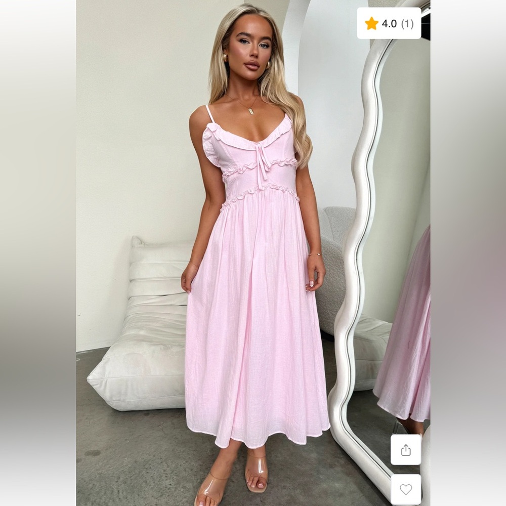 Elegant Pink Maxi Dress